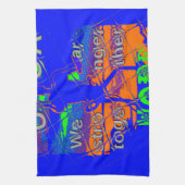 Linge De Cuisine Espoir psychédélique des Etats-Unis : Art Blue Uni (Vertical)