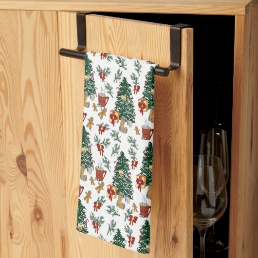 Linge De Cuisine Esprit de Noël (Pliage en tiers)