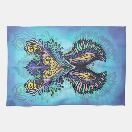 Linge De Cuisine Esprit mystique papillon (Horizontal)