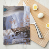 Linge De Cuisine Esquimau Américain Laisser Neige Noël (Quart Plié)