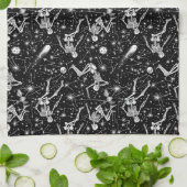 Linge De Cuisine Esquisses dans l'espace arrière - plan (Plié)