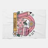 Linge De Cuisine Essentials de professeur d'arc-en-ciel rose - Pers (Horizontal)