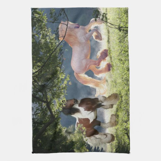 Linge De Cuisine Étalons gitans d'épi (Vertical)