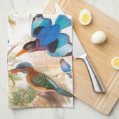 Linge De Cuisine Étang d'animaux de faune d'oiseaux de (Quart Plié)