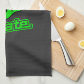 Linge De Cuisine État du Michigan Vert Blanc (Quart Plié)