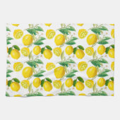 Linge De Cuisine Été, agrumes, style méditerranéen floral, citron (Horizontal)