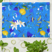 Linge De Cuisine Été, agrumes, style sicilien, citron (Plié)