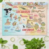Linge De Cuisine Été éternel de SoCal (Plié)