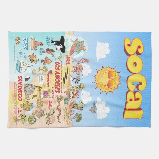 Linge De Cuisine Été éternel de SoCal (Horizontal)