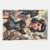 Linge De Cuisine Été gothique rétro (Horizontal)