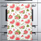 Linge De Cuisine Eté Pink Pink White