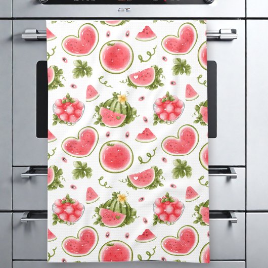Linge De Cuisine Eté Pink Pink White