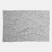 Linge De Cuisine Étincelle de parties scintillant gris argenté (Horizontal)