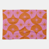 Linge De Cuisine Étincelle rose orangée sur Saint-Jacques du milieu (Horizontal)