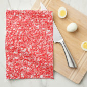 Linge De Cuisine Étincelles Blanches Et Motif Parties scintillant R (Quart Plié)