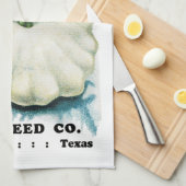 Linge De Cuisine Étiquette de paquet de graine de courge (Quart Plié)