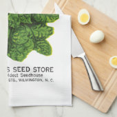 Linge De Cuisine Étiquette de paquet de graine d'épinards (Quart Plié)