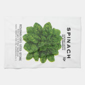 Linge De Cuisine Étiquette de paquet de graine d'épinards (Horizontal)