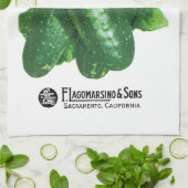 Linge De Cuisine Étiquette de paquets de graines de concombre (Plié)