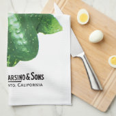 Linge De Cuisine Étiquette de paquets de graines de concombre (Quart Plié)