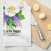 Linge De Cuisine Étiquette de paquets de semences de Columbine Flow (Quart Plié)