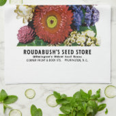 Linge De Cuisine Étiquette de paquets de semences de fleurs de pail (Plié)