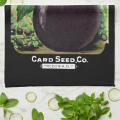 Linge De Cuisine Étiquette de paquets de semences de Plante d'oeufs (Plié)