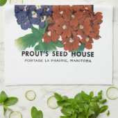 Linge De Cuisine Étiquette de paquets de semences Verbena (Plié)