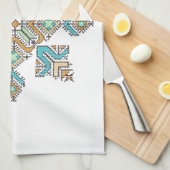 Linge De Cuisine Étoile de broderie marocaine (Quart Plié)