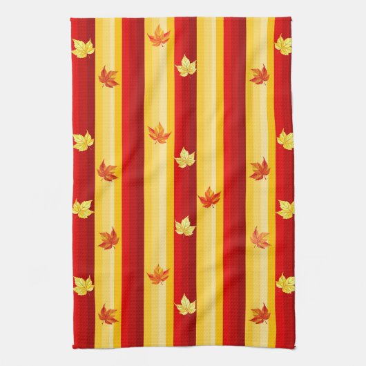 Linge De Cuisine Étoile de cuisine en feuilles d'automne (Vertical)
