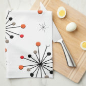 Linge De Cuisine Étoile de la sphère atomique Boucle Rétro Patern (Quart Plié)