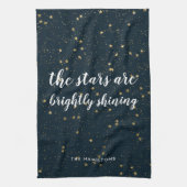 Linge De Cuisine Étoile de Noël | Brillant (Vertical)
