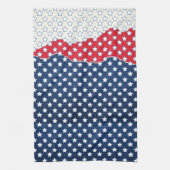 Linge De Cuisine Étoiles blanches américaines (Vertical)