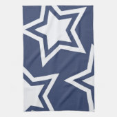 Linge De Cuisine Étoiles Bleues Blancs (Vertical)