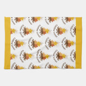 Linge De Cuisine Etoiles d'aquarelle et fèves de café très agréable (Horizontal)