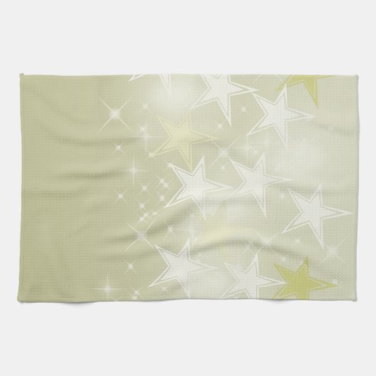 Linge De Cuisine Étoiles d'or (Horizontal)