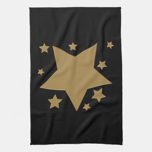 Linge De Cuisine Étoiles d'or (Vertical)