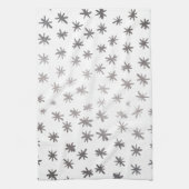 Linge De Cuisine étoiles métalliques - argent (Vertical)