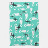 Linge De Cuisine Étoiles Motif Turquoise (Vertical)