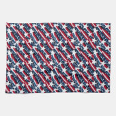 Linge De Cuisine Étoiles patriotiques (Horizontal)
