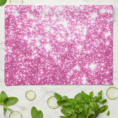 Linge De Cuisine Étoiles rose Fuchsia (Plié)