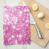 Linge De Cuisine Étoiles rose Fuchsia (Quart Plié)
