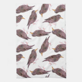 Linge De Cuisine Étourneau commun ou oiseaux européens d'étourneau (Vertical)