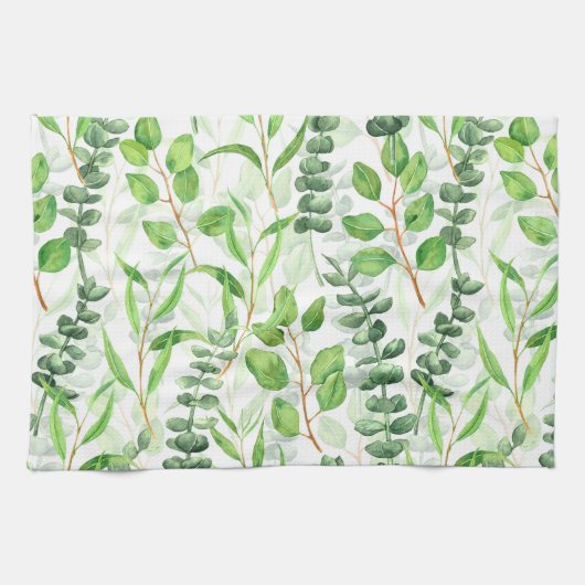 Linge De Cuisine Eucalyptus (Horizontal)