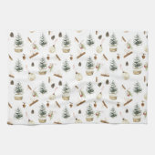 Linge De Cuisine Eucalyptus Acorns Noël (Horizontal)