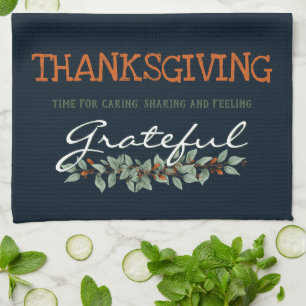 Linge De Cuisine Eucalyptus moderne se sentant Gratuit Thanksgiving