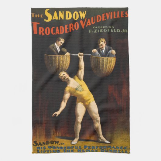 Linge De Cuisine Eugen Sandow Vaudeville Haltérophile (Vertical)
