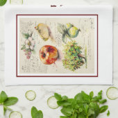 Linge De Cuisine EVE Illustration peinte d'Apple (Plié)