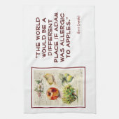 Linge De Cuisine EVE Illustration peinte d'Apple (Vertical)