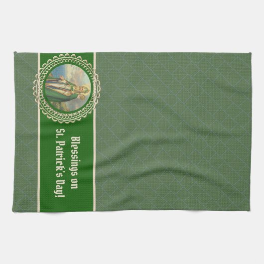 Linge De Cuisine Évêque Irish Blessing Religious de St Patrick (Horizontal)
